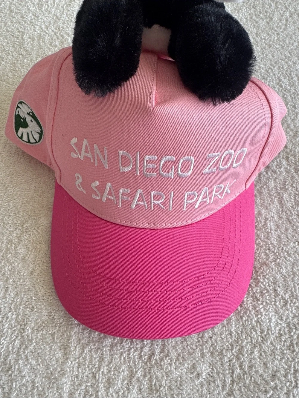 Zoologee San Diego Zoo & Safari Park Kids Pink Panda Plush Cap Hat